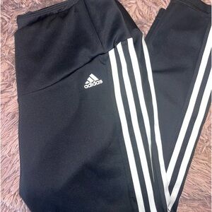 Adidas plus size women’s leggings with original stripes
